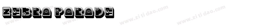 Zebra Parade字体转换